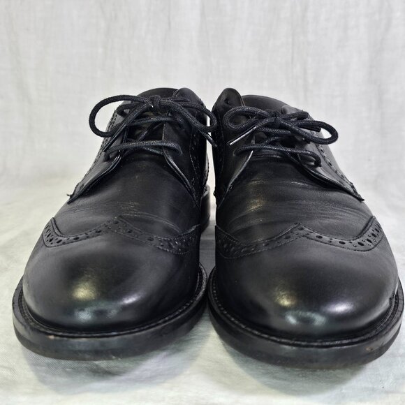 Ecco Sartorelle 25 Tailored Genuine Leather Classic Wingtip Derby Oxfords Shoes - Picture 4 of 11